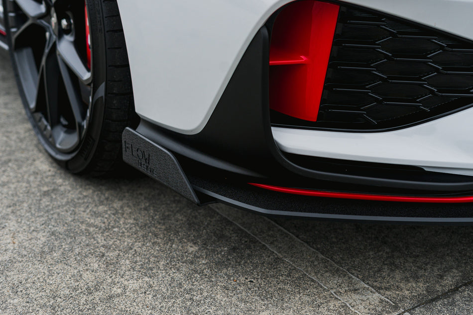 Flow Designs i30N Hatch PDE V6 FL2 2025+ Front Lip Splitter Winglets (Pair)