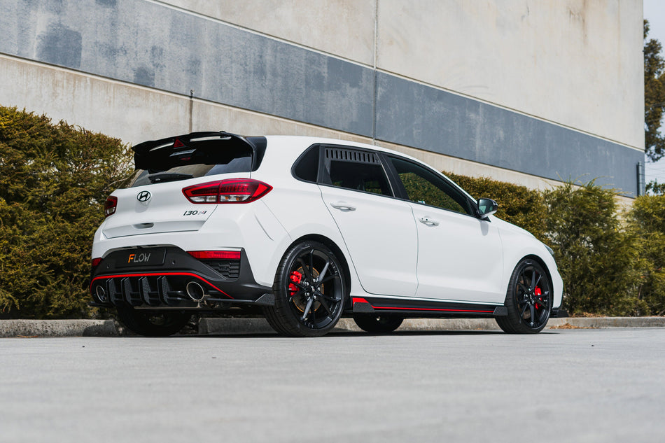 Flow Designs i30N Hatch PDE V6 FL2 2025+ Flow-Lock Rear Diffuser