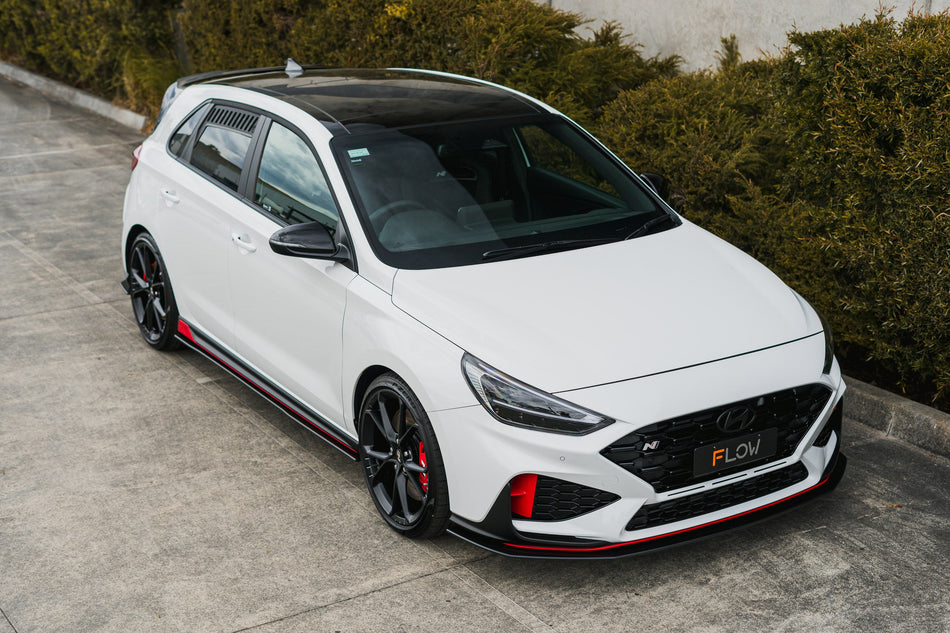 i30N Hatch PDE V6 FL2 2025 Front Lip Splitter & Reinforcement Brackets