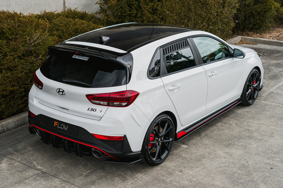 Flow Designs i30N Hatch PDE V6 FL2 2025+ Rear Spoiler Extension