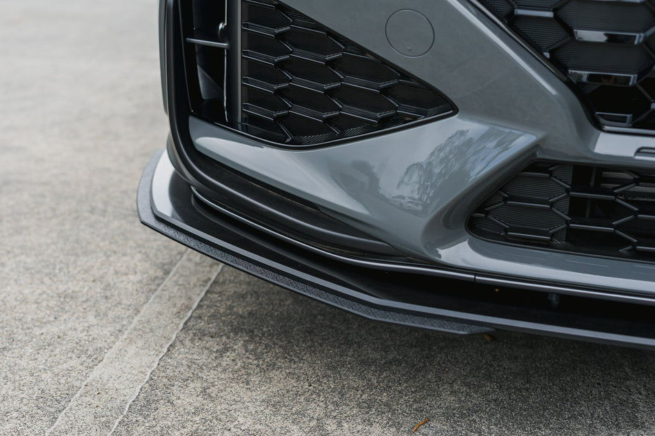 Flow Designs i30N-Line Hatch PDe.V6 FL 2024+ Front Lip Splitter Extensions (Pair)