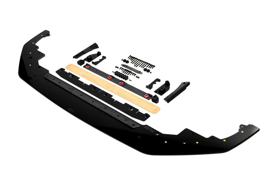 Flow Designs Toyota Yaris GR Gen2 2025 Chassis Mounted Front Lip Splitter & Bumper Reinforcement Plate