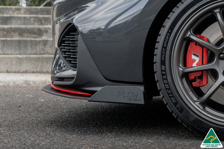 Flow Designs i30N Fastback PD FL 2022+ Front Lip Splitter Winglets (Pair)