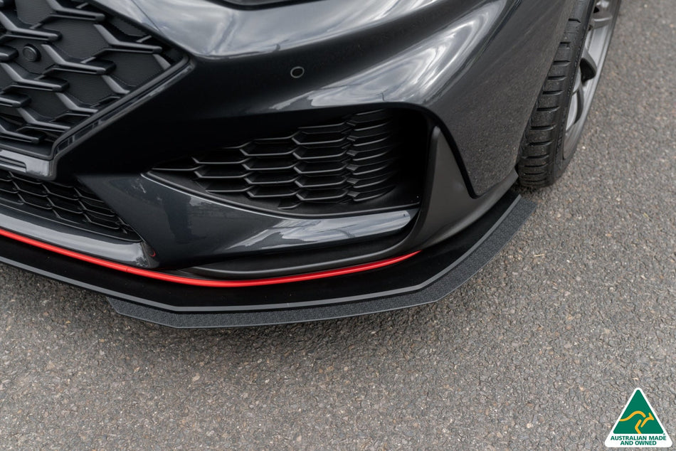 Flow Designs i30N Fastback PD FL 2022+ Front Lip Splitter Extensions (Pair)