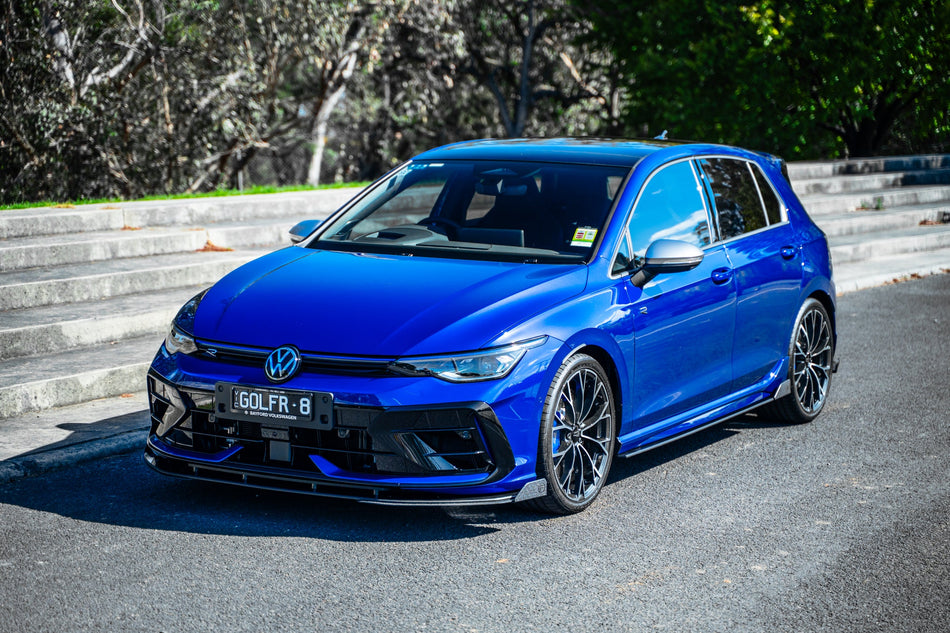 Flow Designs MK8.5 Golf R Chassis Mounted Front Lip Splitter