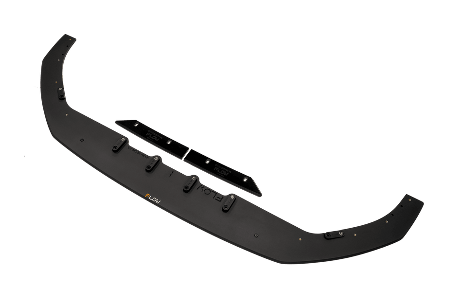 Flow Designs S3 8V Sedan Facelift Front Lip Splitter & Mounting Brace