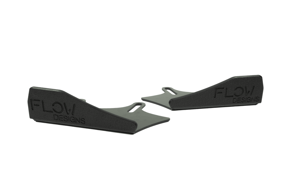 Flow Designs RS3 8V Sedan Facelift Front Lip Splitter Winglets (Pair)