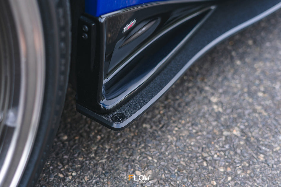 Flow Designs ZD8 BRZ STI Side Skirt Splitters (TEXTURED: Pair)