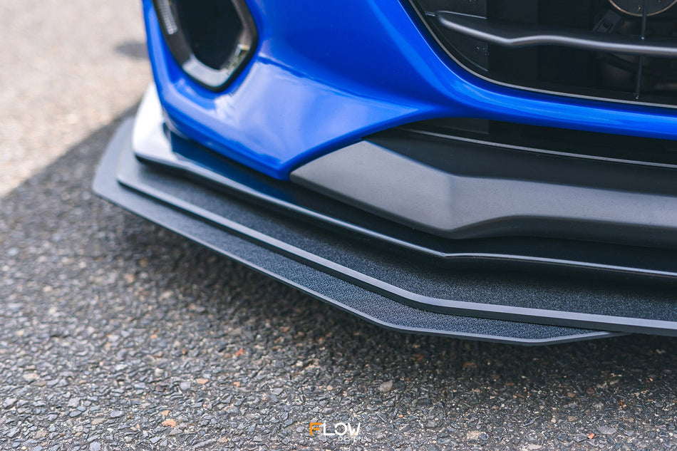 Flow Designs ZD8 BRZ STI Front Lip Splitter Extensions (Pair)