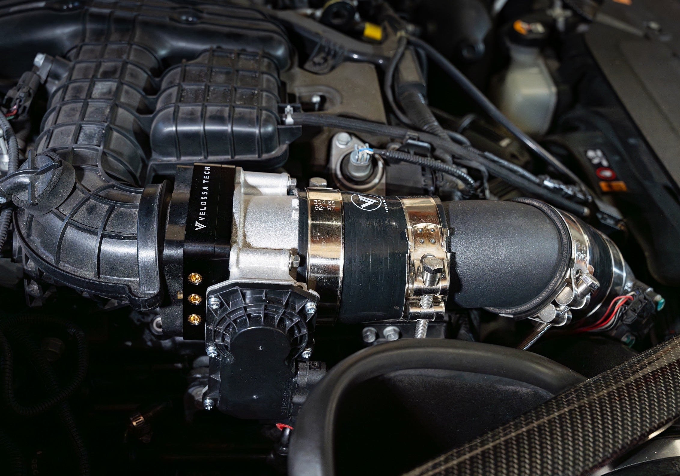 Velossa Tech 76mm KING SIZE Throttle Body and Multi-Plate Adapter Kit | Kia Stinger 3.3T & Genesis G70 3.3T 2017+ — view 6