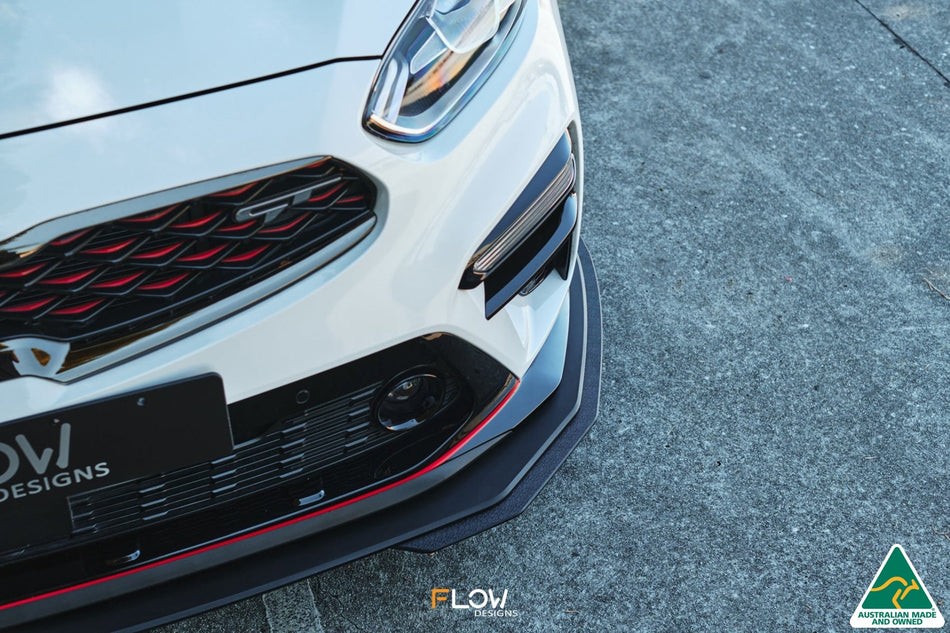 Flow Designs Cerato GT PFL Front Lip Splitter Extensions (Pair)