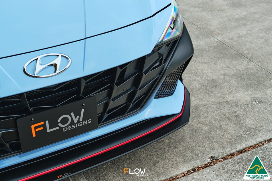 Flow Designs CN7 Elantra N Sedan 2021 Front Lip Splitter & Mounting Brace