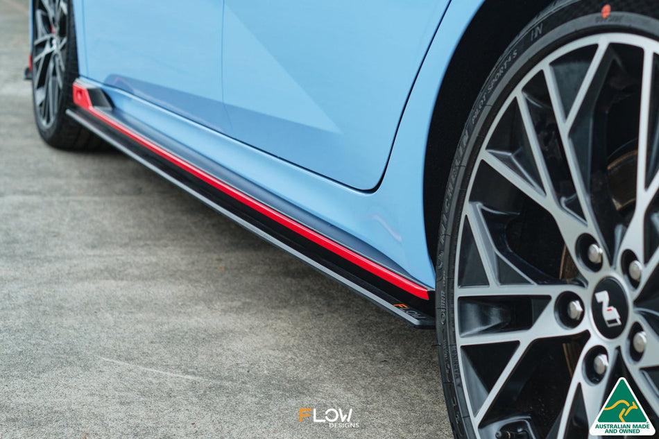 Flow Designs CN7 i30N Sedan 2021-2023 Side Skirt Splitters (Pair)