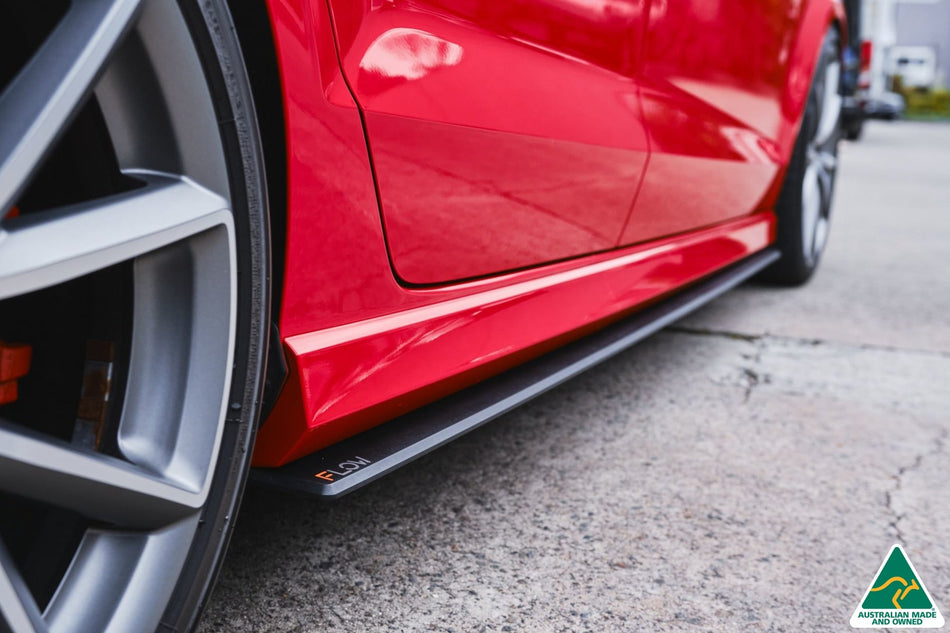 Flow Designs S3 8V Sedan Pre-Facelift Side Skirt Splitters V3 (Pair)