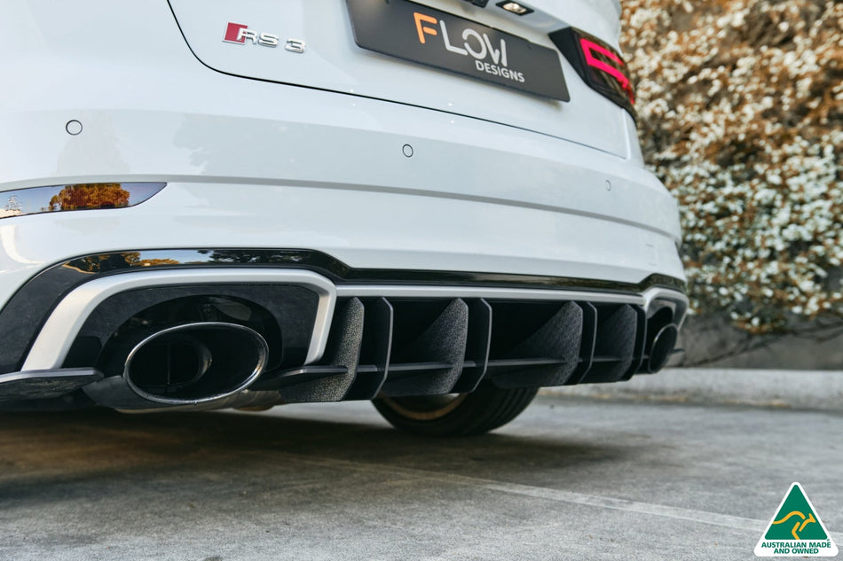 Flow Designs RS3 8V Sedan Facelift Flow-Lock Rear Diffuser