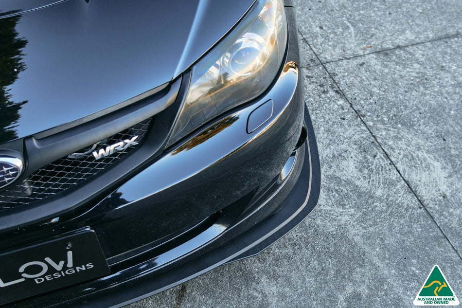 Flow Designs Impreza WRX/RS G3 Hatch PFL Front Lip Splitter Extensions (Pair)