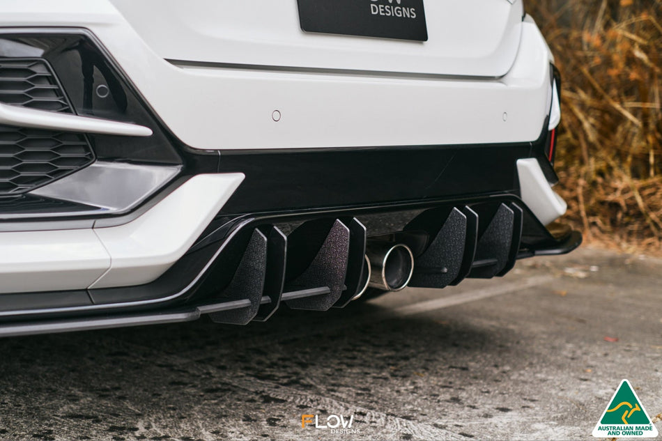 Flow Designs FK4/FK7 Civic RS Hatch FL Flow-Lock Rear Diffuser