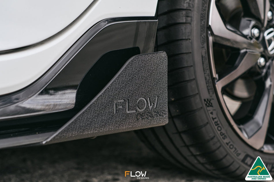 Flow Designs FK4/FK7 Civic RS Hatch FL Side Skirt Splitter Winglets (Pair)