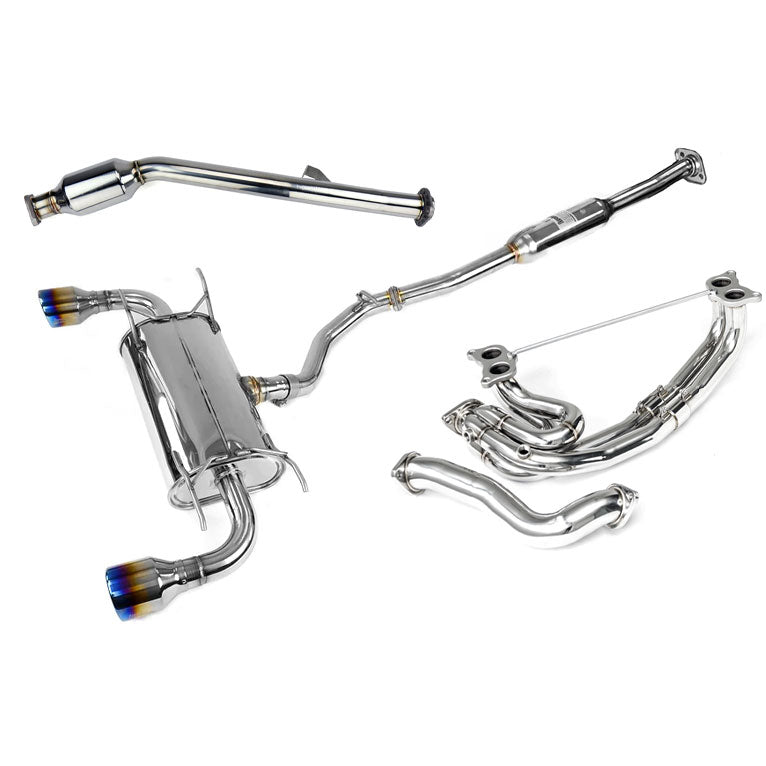 Invidia Q300 70mm Engine Back Exhaust w/Invidia Equal Headers Subaru BRZ & Toyota 86 12-21, 22+ (6MT)