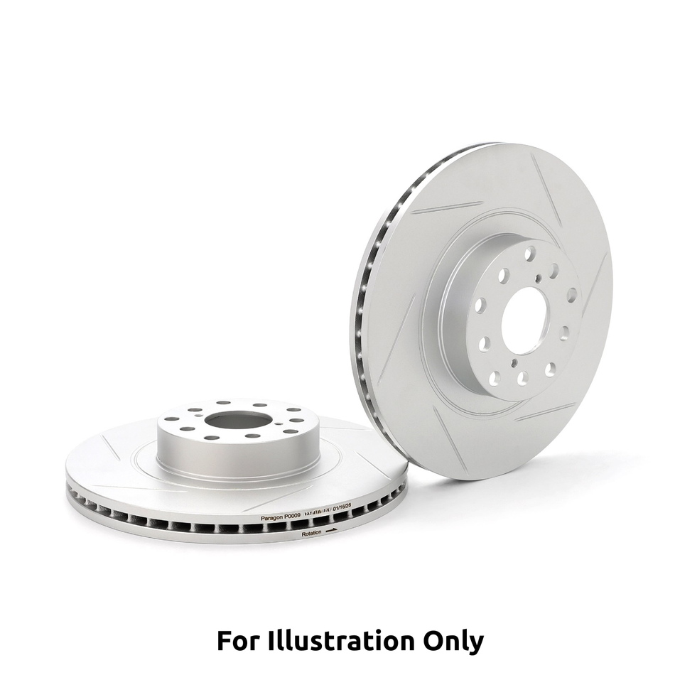 Paragon Performance Rear Brake Rotors - Mitsubishi Evo X (Brembo) - Sold as Pair
