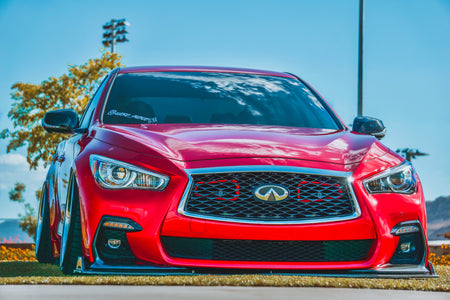 Velossa Tech Dual BIG MOUTH Ram Air Intake Snorkels | Infiniti Q50 Red Sport 2016-2024 — view 4