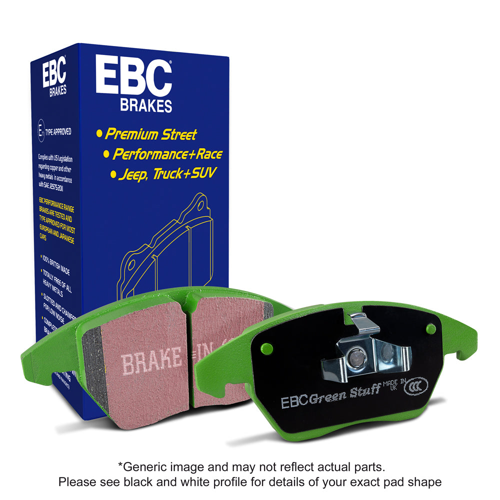 EBC Front GreenStuff Brake Pads - Opel Zafira Tourer / Opel Astra (J) (DP22067)