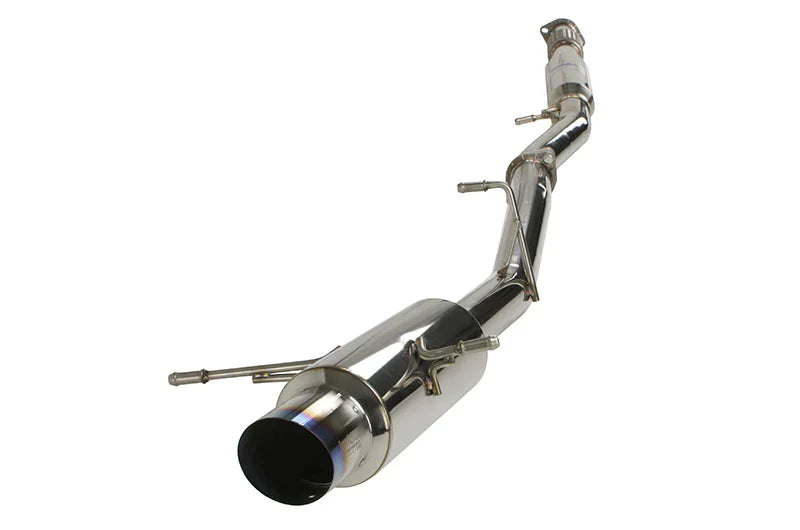 Invidia N1 Turbo Back Exhaust Resonated w/Catless Down Pipe Subaru WRX/STI GD 01-07