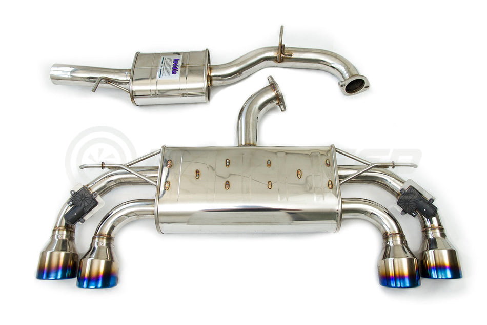 Invidia Q300 Valved Turbo Back Exhaust w/Round Tips VW Golf R Mk7