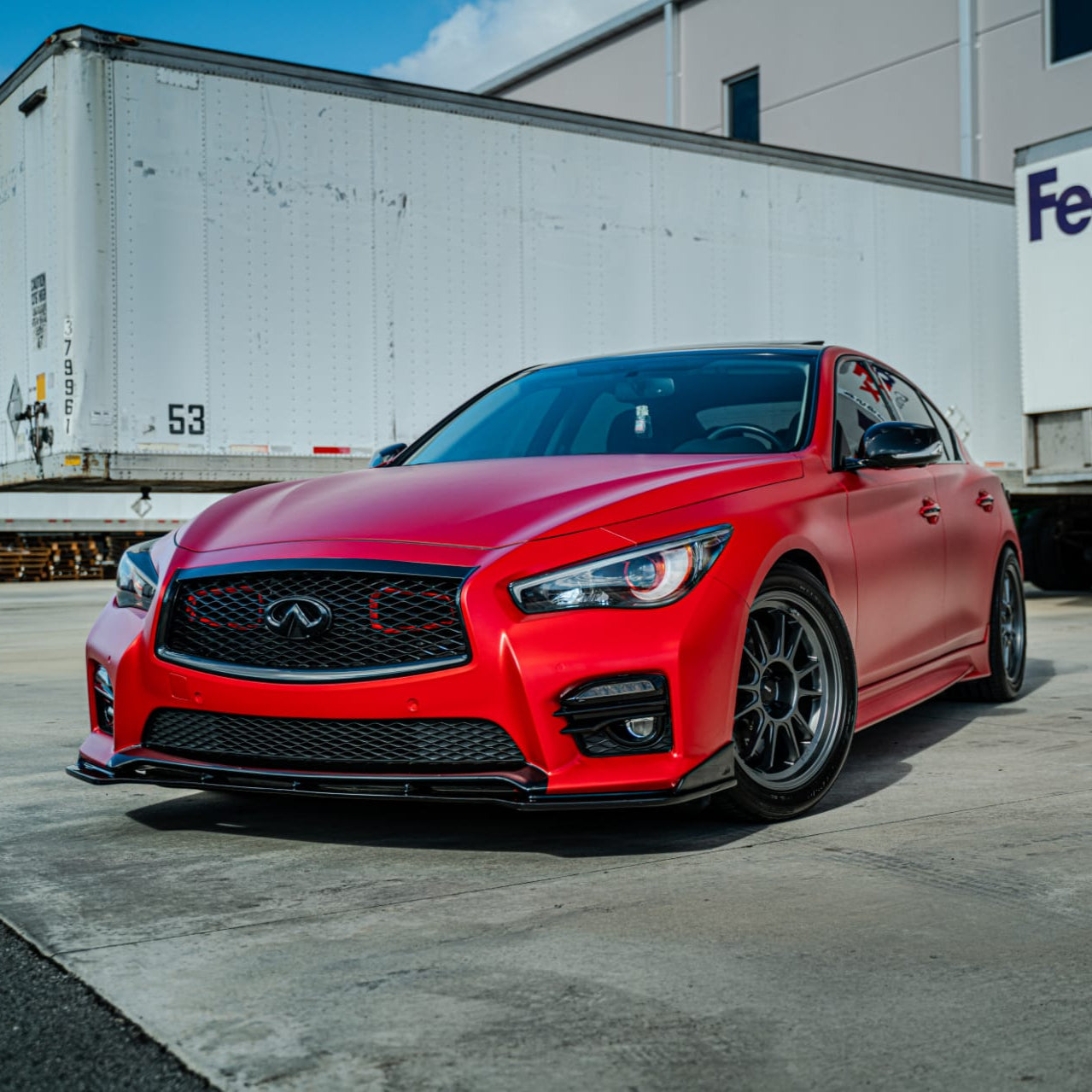 Velossa Tech Dual BIG MOUTH Ram Air Intake Snorkels | Infiniti Q50 Red Sport 2016-2024 — view 5