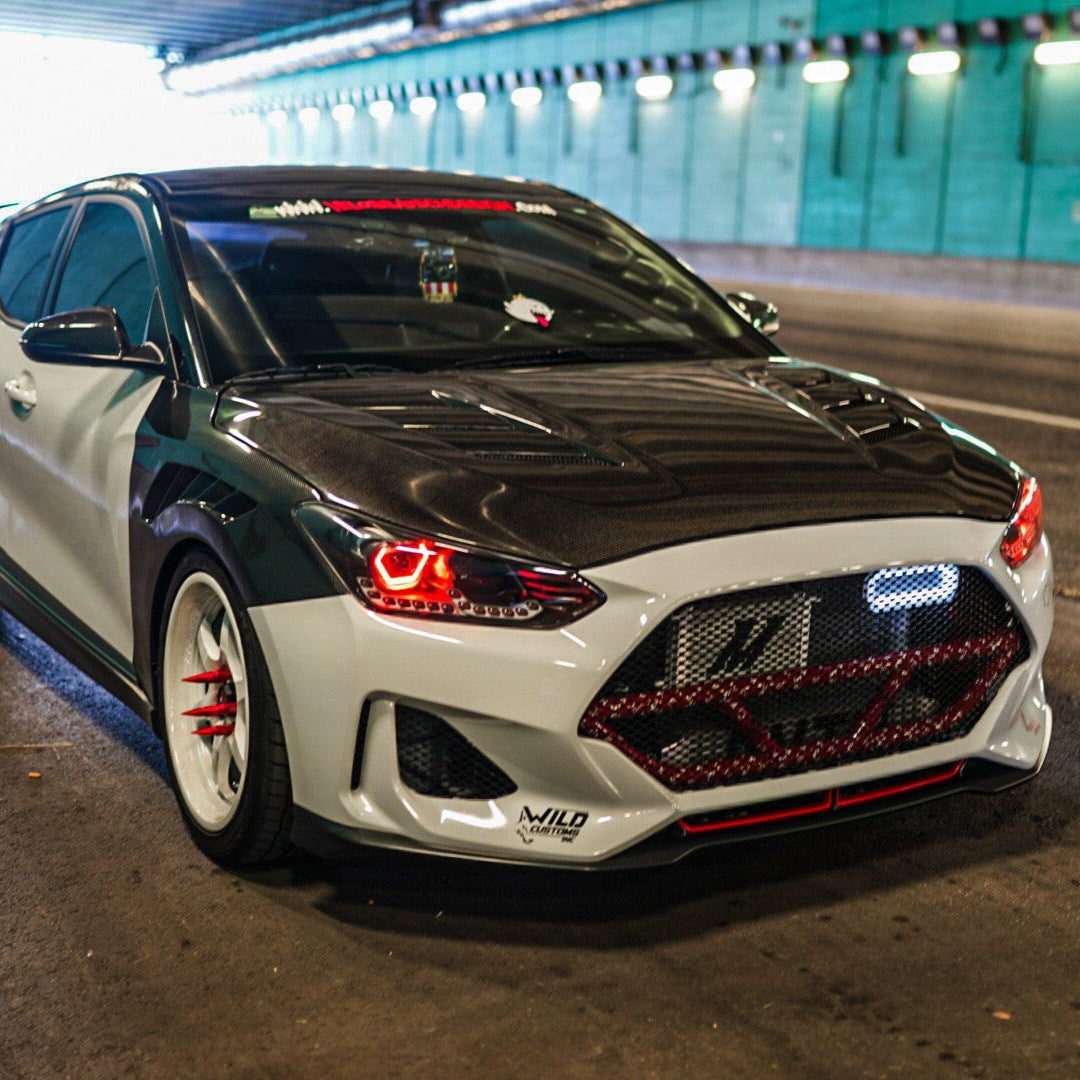 Velossa Tech BIG MOUTH LIT KIT Ram Air Intake Snorkel | Hyundai Veloster Turbo/R-Spec/Non-Turbo 2019-2022 — view 6