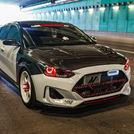 Velossa Tech BIG MOUTH LIT KIT Ram Air Intake Snorkel | Hyundai Veloster Turbo/R-Spec/Non-Turbo 2019-2022 — view 6