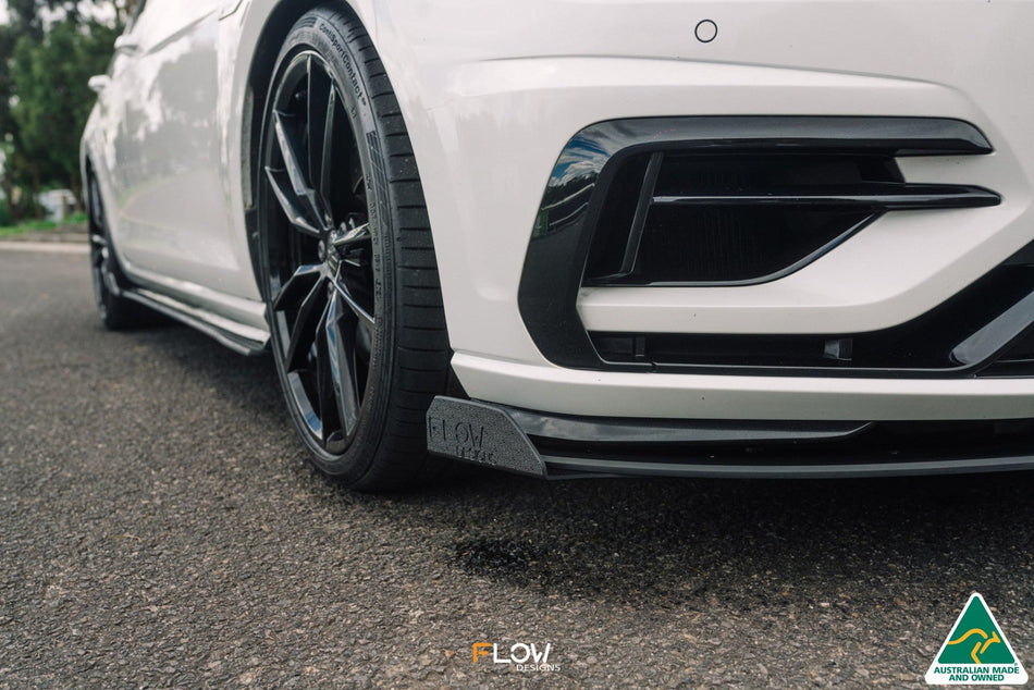 Flow Designs MK7.5 Golf R Wagon Front Lip Splitter Winglets (Pair)