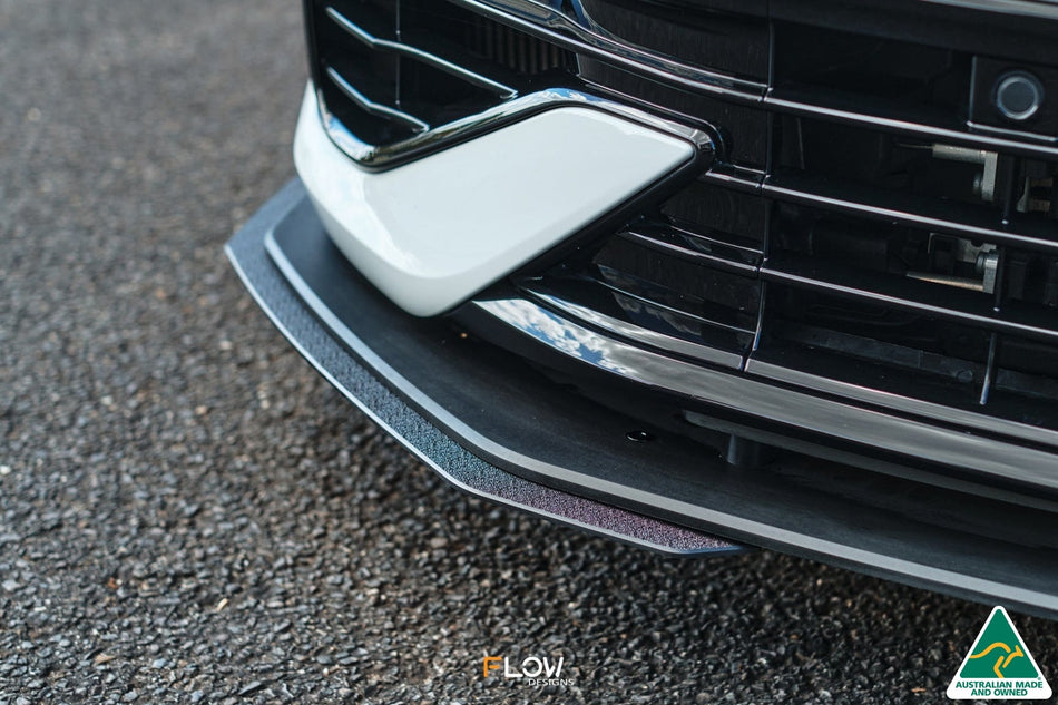 Flow Designs MK8 Golf R Front Lip Splitter Extensions (Pair)