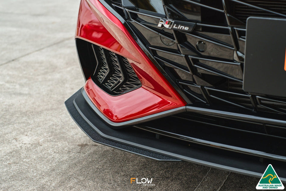 Flow Designs CN7 Elantra N Line Sedan 2020 Front Lip Splitter Extensions (Pair)