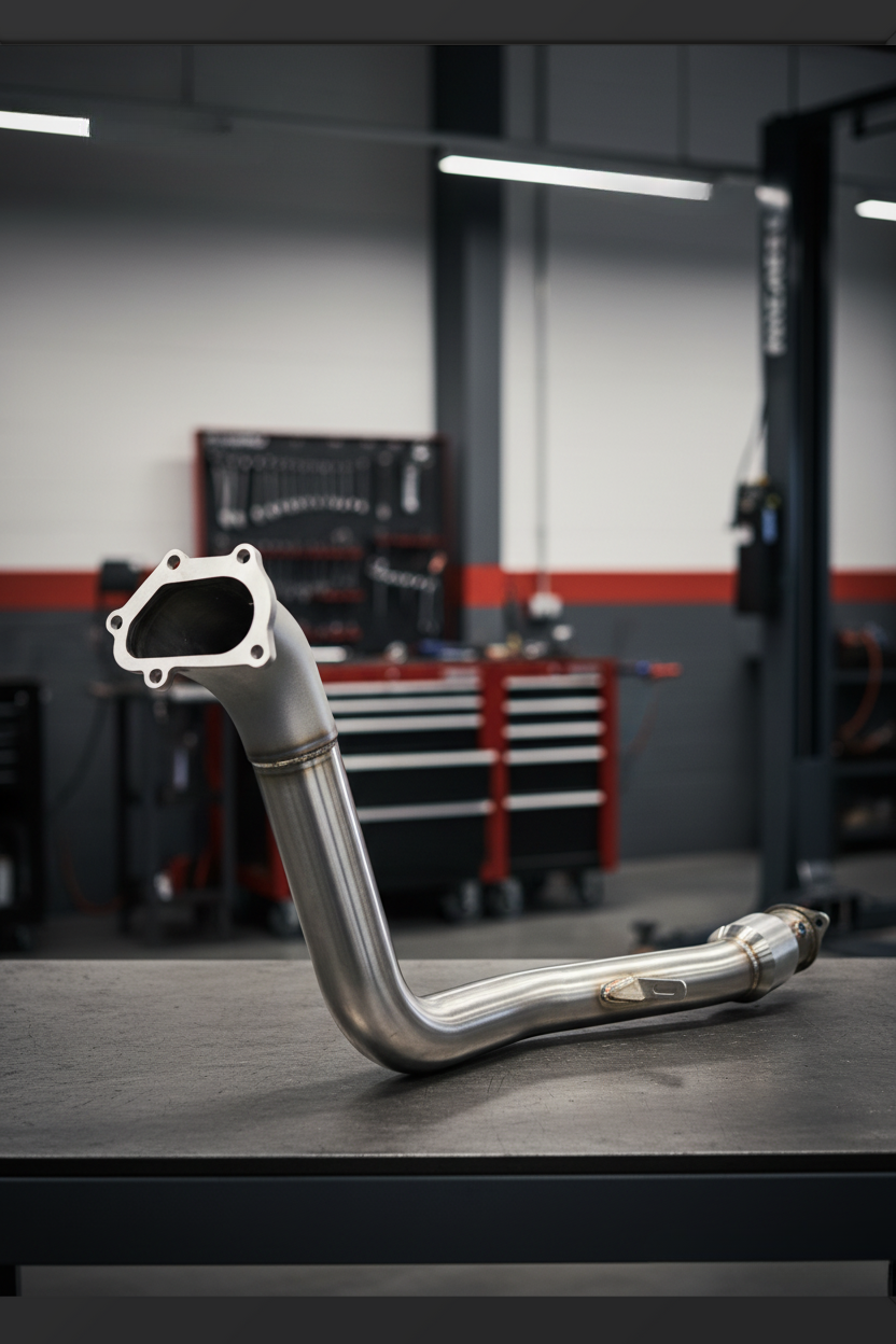 Korsh Subaru WRX STI 2008-2014 Hatch Turbo Back Exhaust - Stainless Steel with Titanium Tips