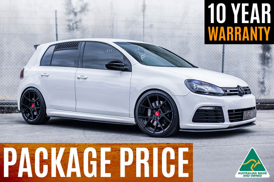 Flow Designs MK6 Golf R Full Lip Splitter Set