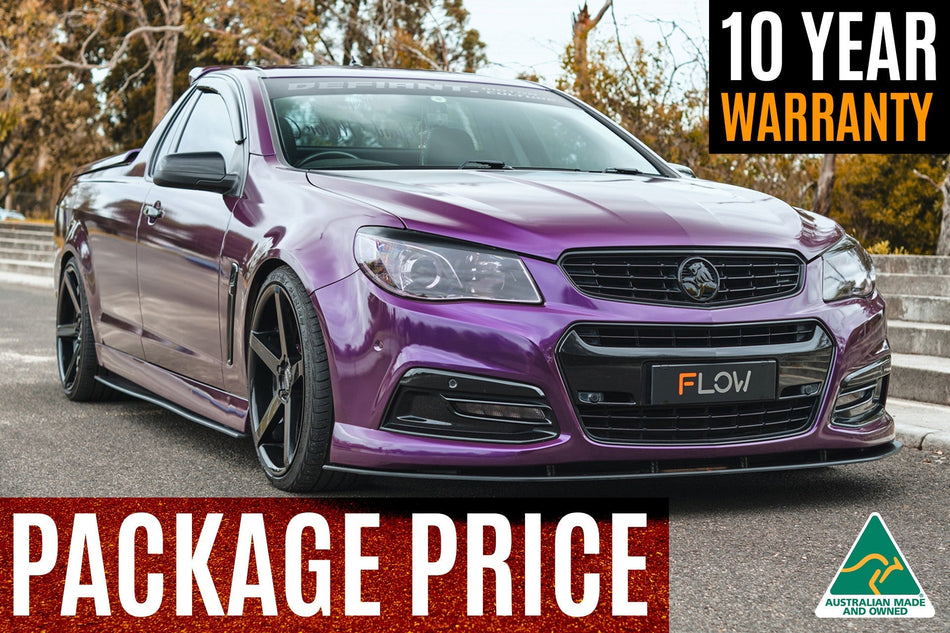 Flow Designs VF Commodore S1 Ute Full Lip Splitter Set