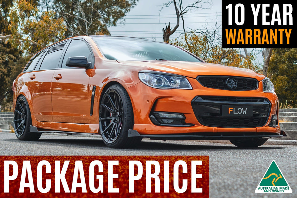 Flow Designs VF Commodore S2 Wagon Full Lip Splitter Set