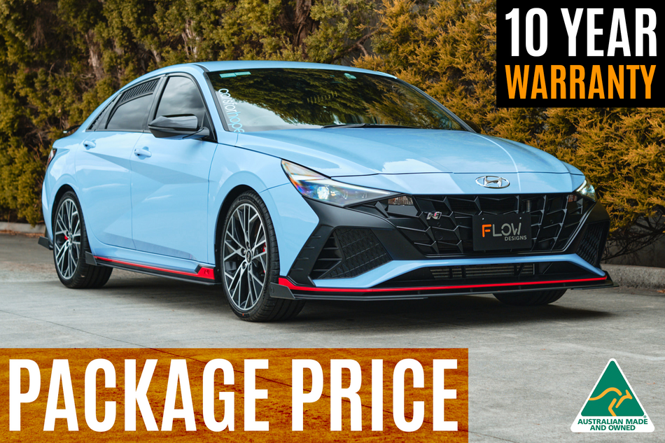 Flow Designs CN7 Elantra N Sedan 2021 Full Lip Splitter Set