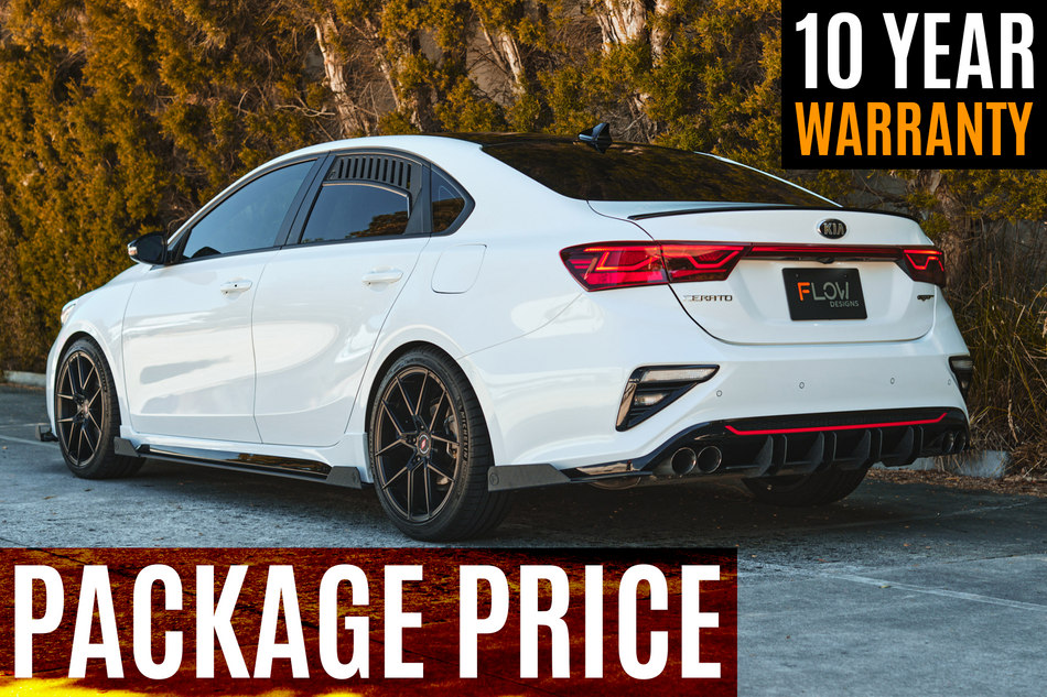 Flow Designs Cerato GT Sedan PFL Full Lip Splitter Set