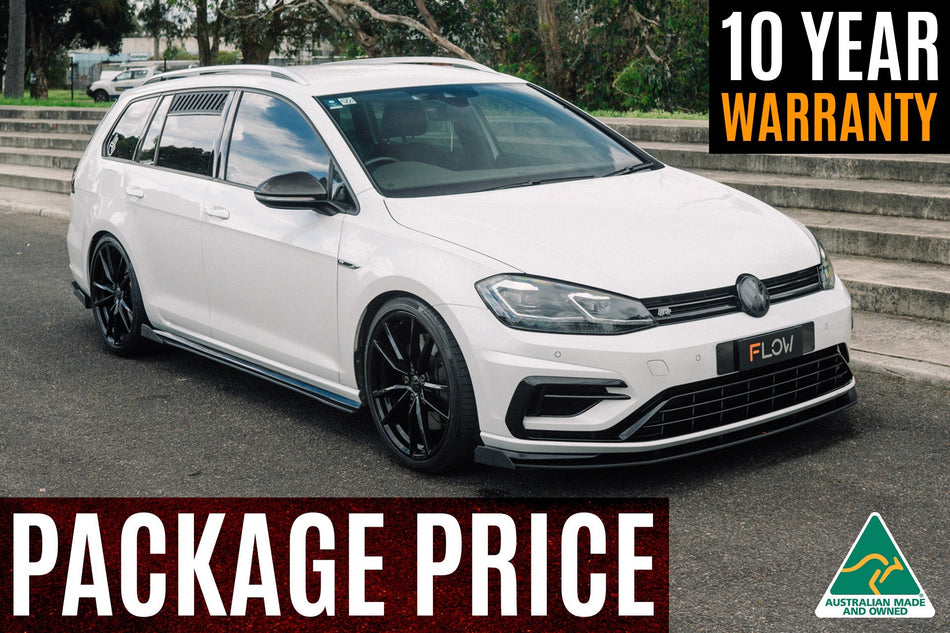 Flow Designs MK7.5 Golf R Wagon Full Lip Splitter Set