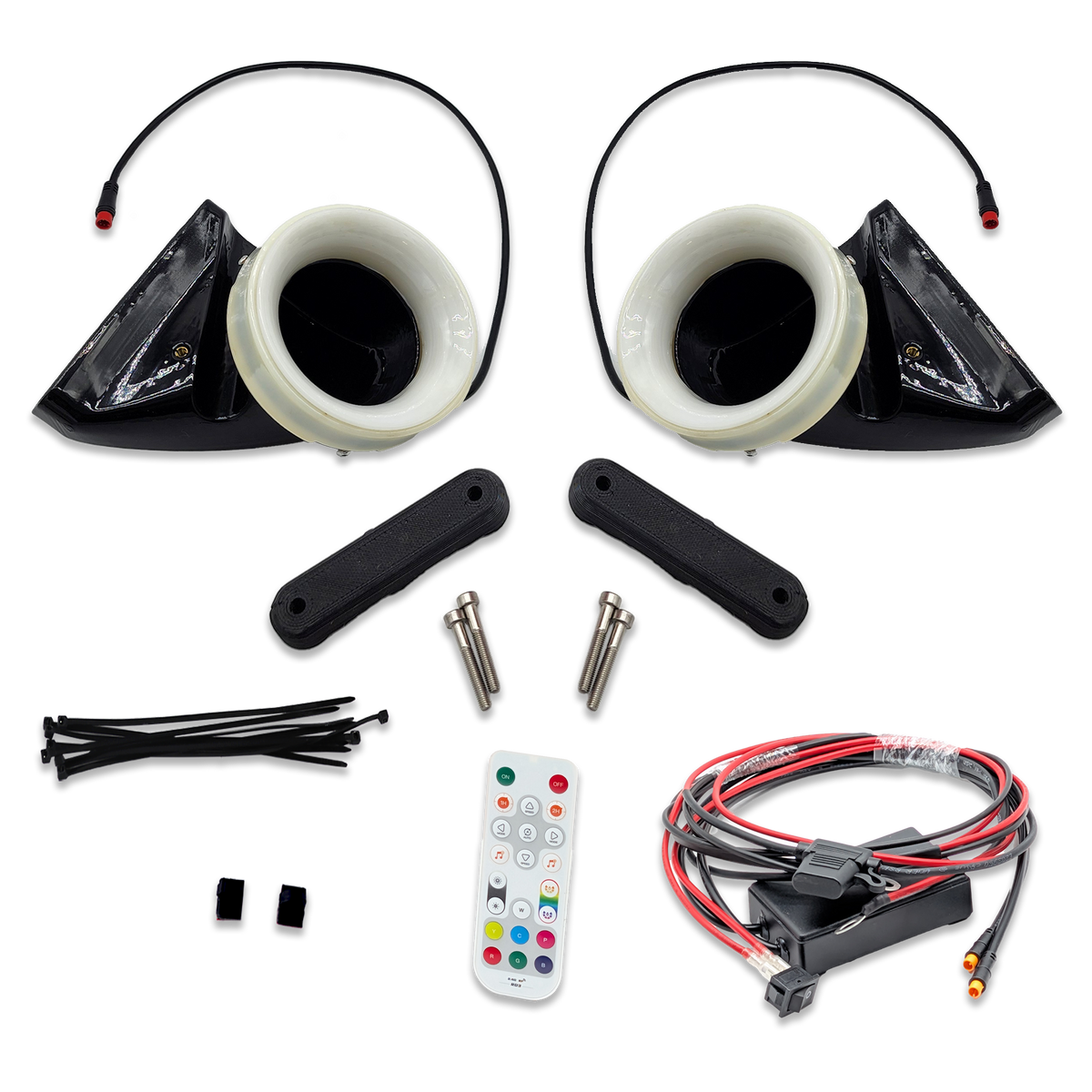 Velossa Tech Dual BIG MOUTH LIT KIT Ram Air Intake Snorkels | MINI Cooper S (F54/F55/F56/JCW GP) 2014-2024