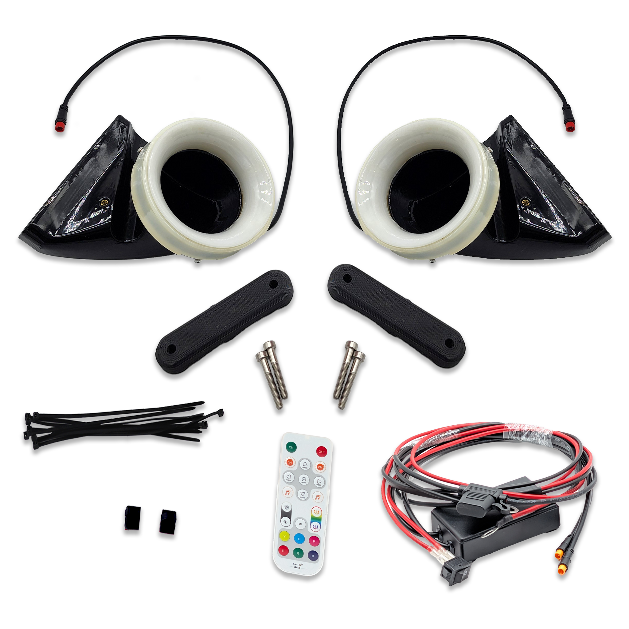 Velossa Tech Dual BIG MOUTH LIT KIT Ram Air Intake Snorkels | MINI Cooper S (F54/F55/F56/JCW GP) 2014-2024