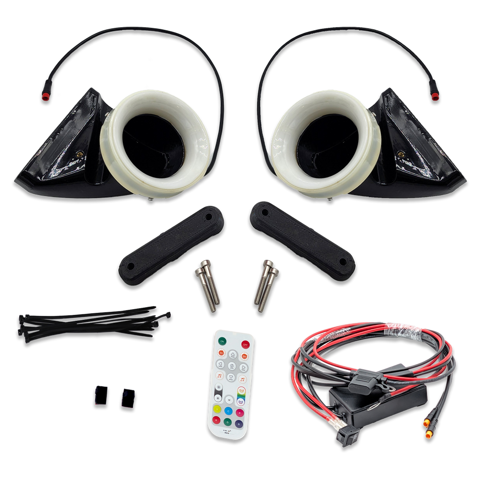 Velossa Tech Dual BIG MOUTH LIT KIT Ram Air Intake Snorkels | MINI Cooper S (F54/F55/F56/JCW GP) 2014-2024