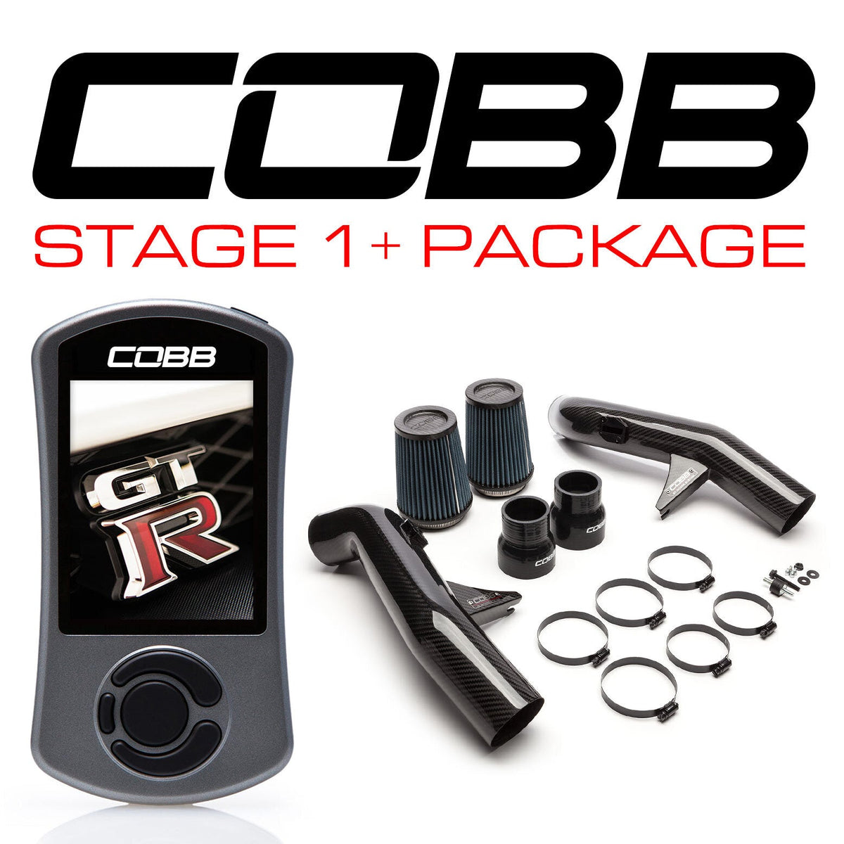 Cobb Tuning Stage 1 + Carbon Fibre Power Package - Nissan GTR R35 14-16 (No TCM Flashing)