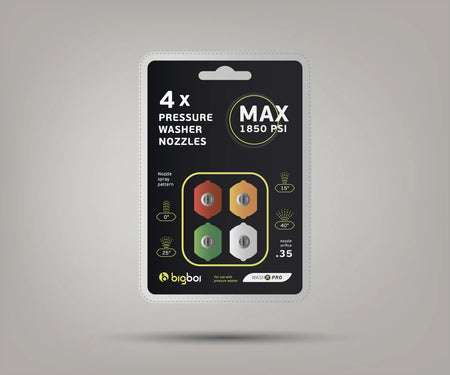Bigboi WashR Extra PSI Nozzle Kit (4 Pack)