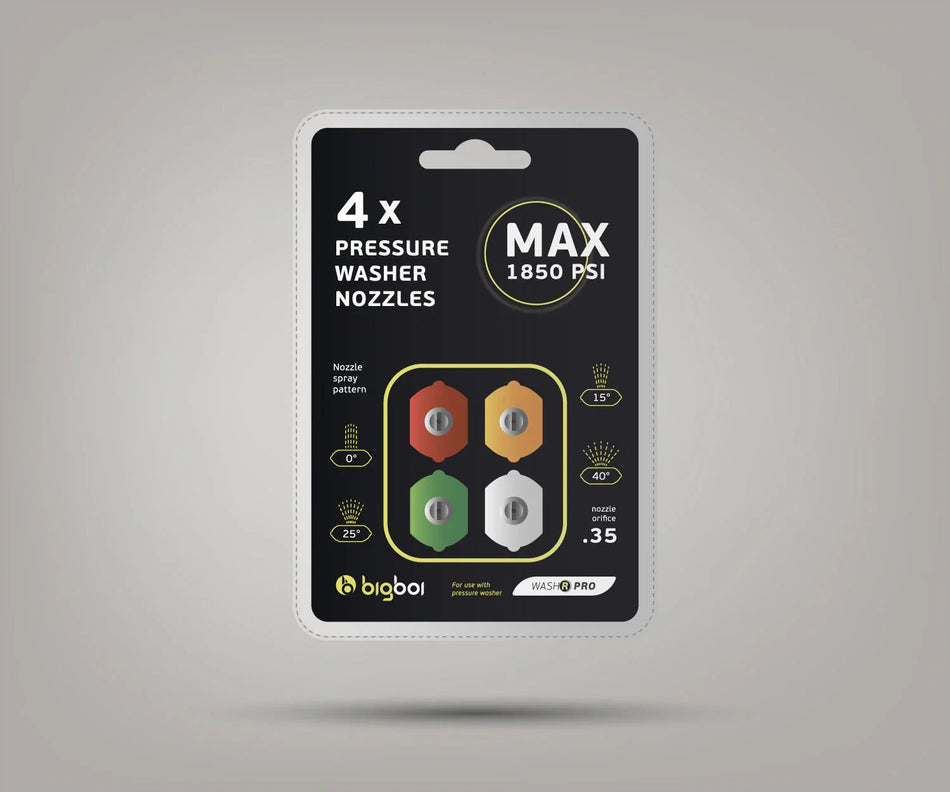 Bigboi WashR Extra PSI Nozzle Kit (4 Pack)
