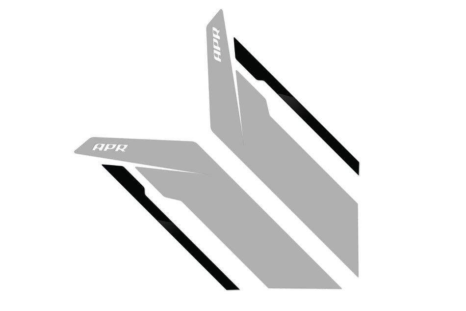 APR Sideburn Sticker Kit Silver/Black Universal