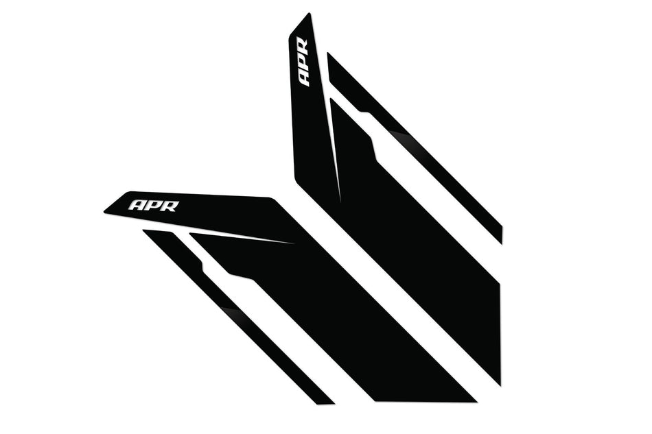 APR Sideburn Sticker Kit Black/Black Universal