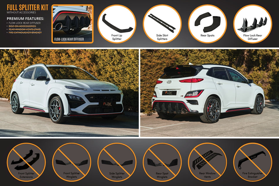 Flow Designs Kona N Full Lip Splitter Set